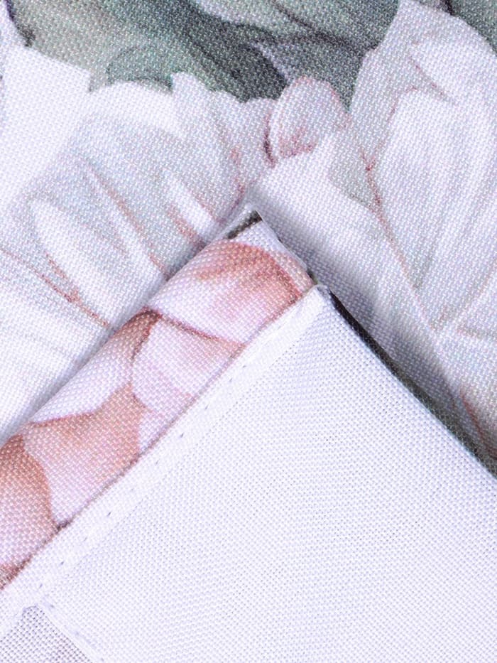 Шторы для кухни с подхватами «Этель. Пионы» 145×180 см, комплект - 2 шт.