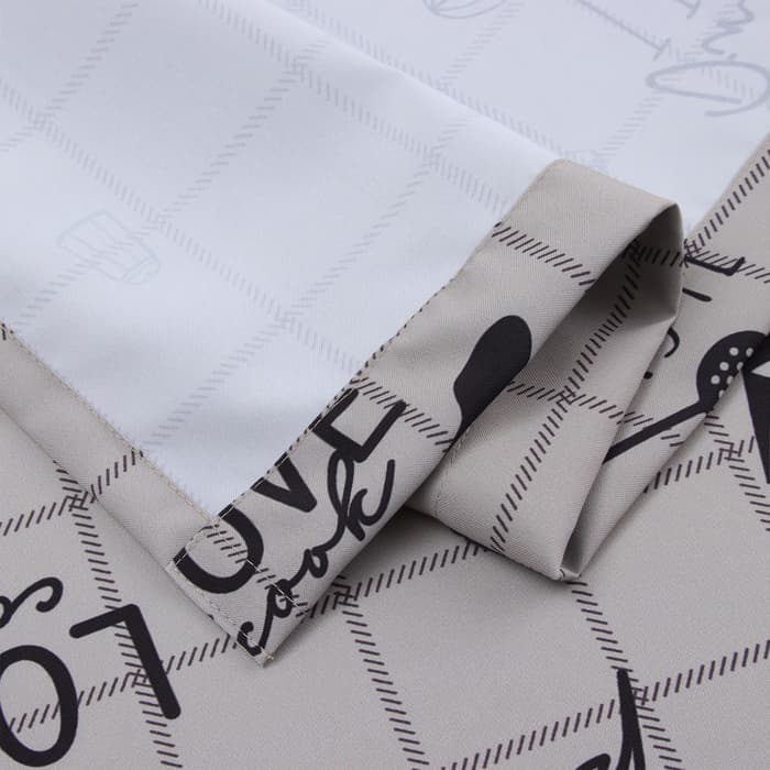 Шторы для кухни с подхватами «Этель» Homemade, 170×145 см, комплект - 2 шт.