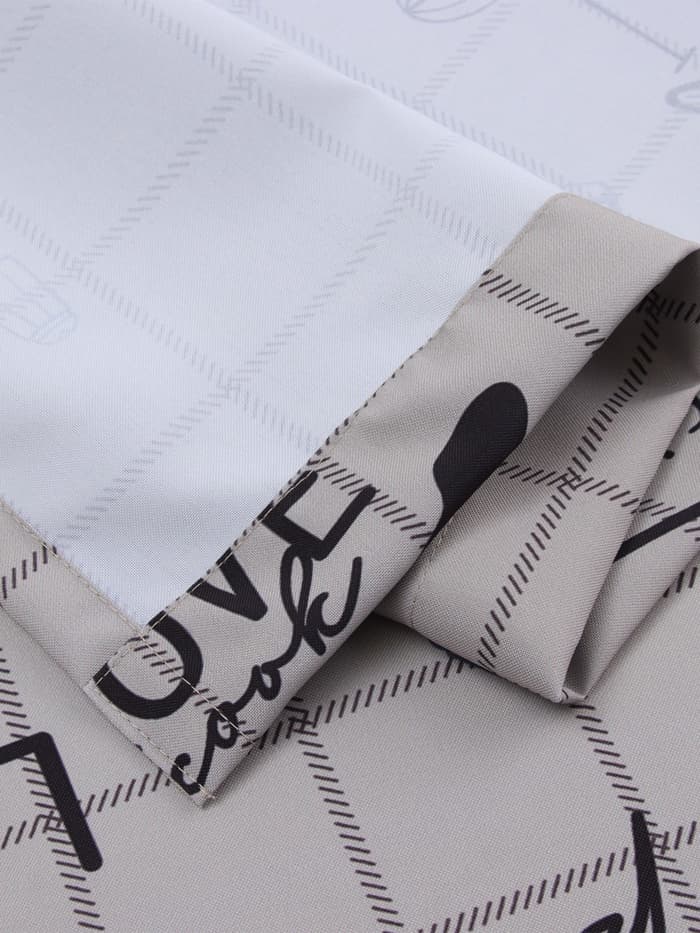 Шторы для кухни с подхватами «Этель» Homemade, 170×145 см, комплект - 2 шт.