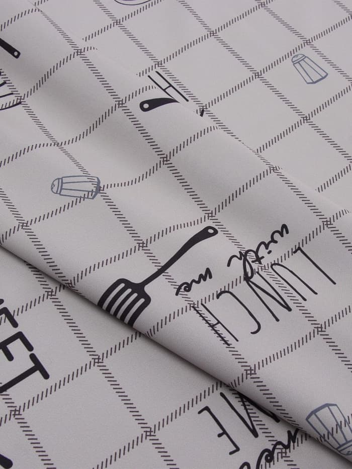 Шторы для кухни с подхватами «Этель» Homemade, 170×145 см, комплект - 2 шт.