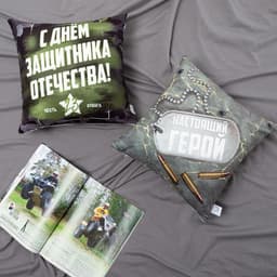 Подушка декоративная «Этель. День Защитника Отечества», 40×40 см, велюр