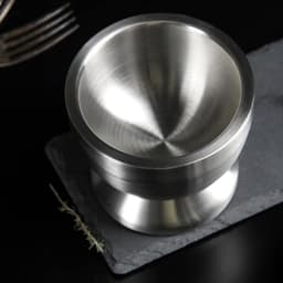 Ступка с пестиком Доляна Steel, d=10 см, нержавеющая сталь, серебристая
