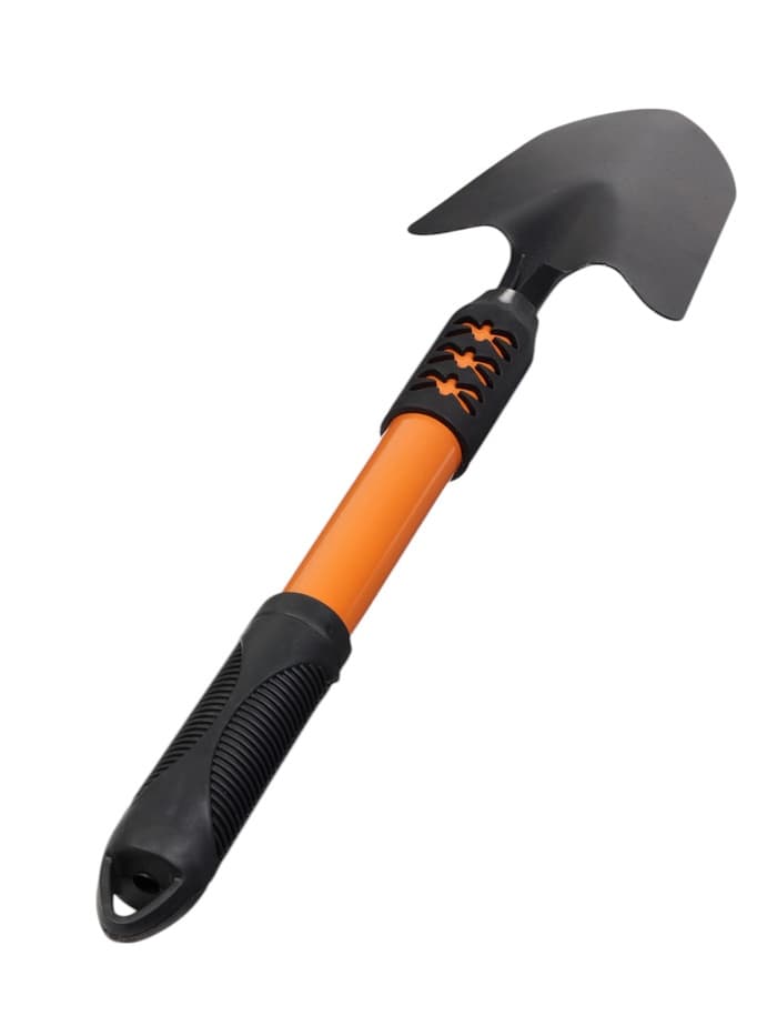 Совок посадочный Greengo, длина 45 см, ширина 8.5 см, металлическая рукоять с резиновой ручкой