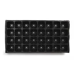 Кассета для рассады, на 32 ячейки, по 110 мл, пластиковая, чёрная, 53.5×27×5.5 см, Greengo