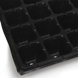 Кассета для рассады, на 32 ячейки, по 110 мл, пластиковая, чёрная, 53.5×27×5.5 см, Greengo