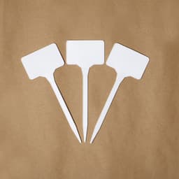 Таблички садовые, для маркировки растений, 15 см, набор 10 шт., пластик, белые, Greengo