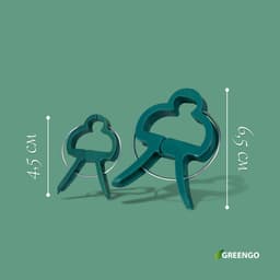 Набор для подвязки растений: прищепки большие (6.5 см) - 10 шт., прищепки малые (4.5 см) - 10 шт., Greengo