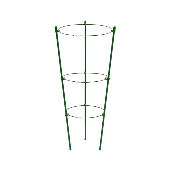 Кустодержатель, d=15–17–19 см, h=44 см, 3 кольца, металл, зелёный, Greengo