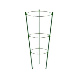 Кустодержатель, d=15–17–19 см, h=44 см, 3 кольца, металл, зелёный, Greengo