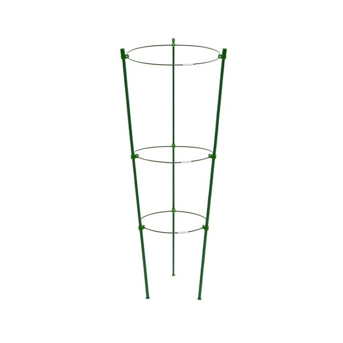 Кустодержатель, d=18.5–20–22 см, h=60 см, 3 кольца, металл, зелёный, Greengo