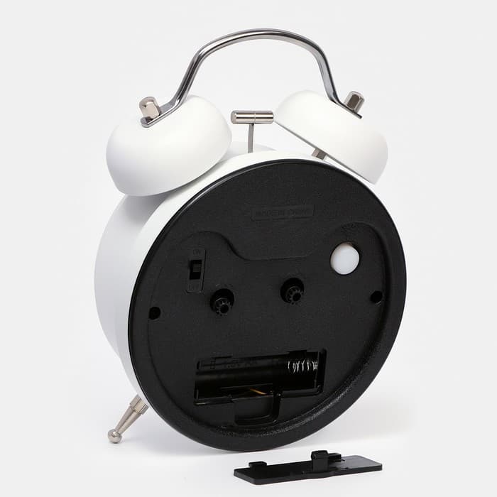 Будильник «Прованс», дискретный ход, d=9 см, с подсветкой, 17×11 см, от батарейки АА