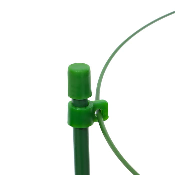 Кустодержатель, d=22–26–28 см, h=75 см, 3 кольца, металл, зелёный, Greengo