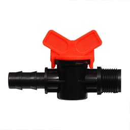 Клапан регулирующий, наружная резьба 3/4", для шланга 1/2" (12 мм), пластик