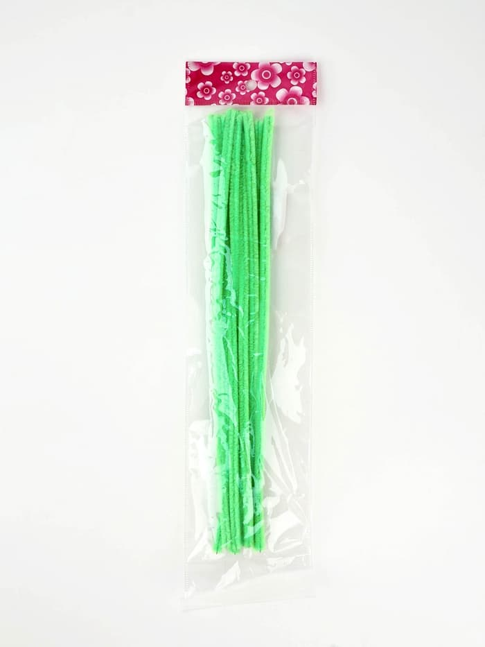 Синельная проволока набор 10 шт., зелёная, 30 см