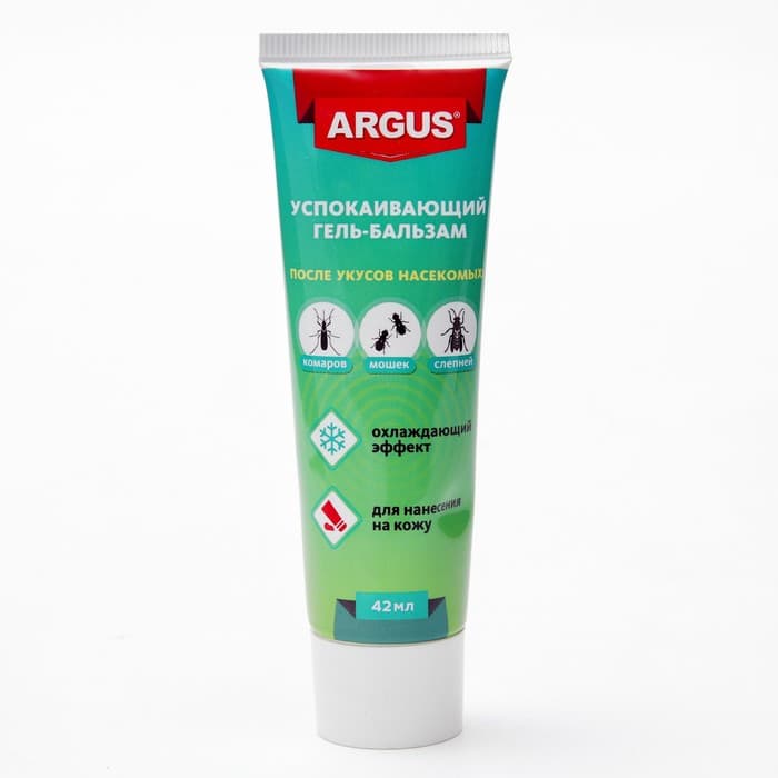 Гель-бальзам после укусов ARGUS, туба, 42 мл
