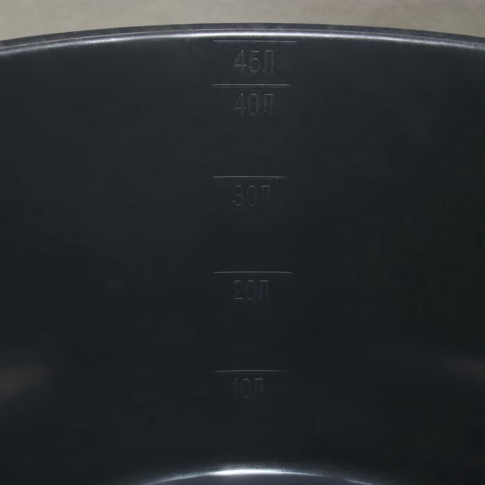 Таз строительный, 40-45 л, круглый, пластик