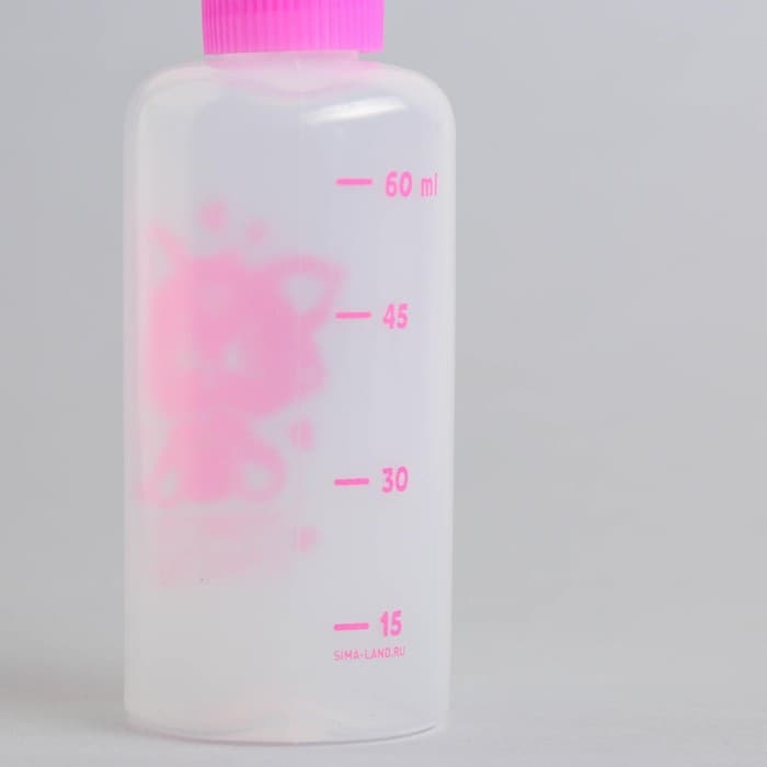 Набор для вскармливания «Пушистое счастье» для котят, бутылочка 60 мл, ёршик, соски