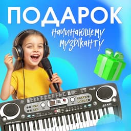 Синтезатор ZABIAKA «Музыкальный взрыв», 54 клавиши, работает от сети и от батареек