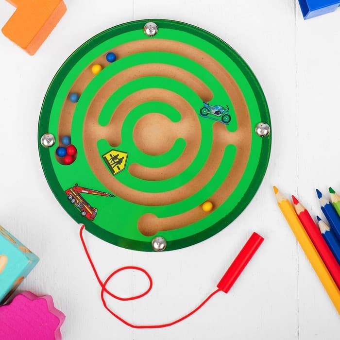 Лабиринт магнитный малый «Волчок» МИКС