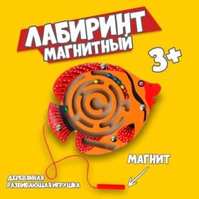 Лабиринт магнитный малый «Рыбка» МИКС