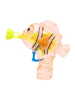 Генератор-пистолет мыльных пузырей Funny toys «Рыбка-пистолет» со светом, 50 мл, МИКС