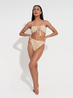 Купальник женский MINAKU «Glow» цвет золотой, размер 46