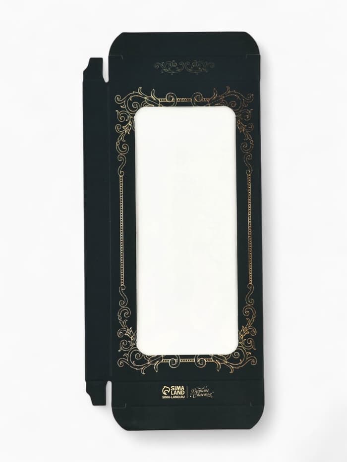 Коробка для шоколада, кондитерская упаковка, «Винтаж», с окном, 17.3×8.8×1.5 см