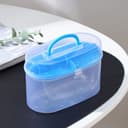 Органайзер для хранения со вставкой, пластик, 15×7.5×10 см, МИКС