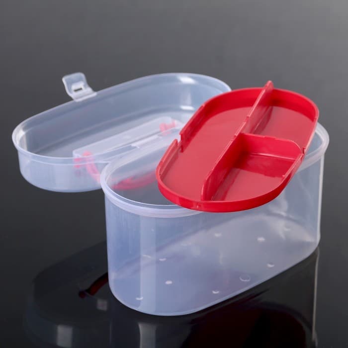 Органайзер для хранения со вставкой, пластик, 15×7.5×10 см, МИКС