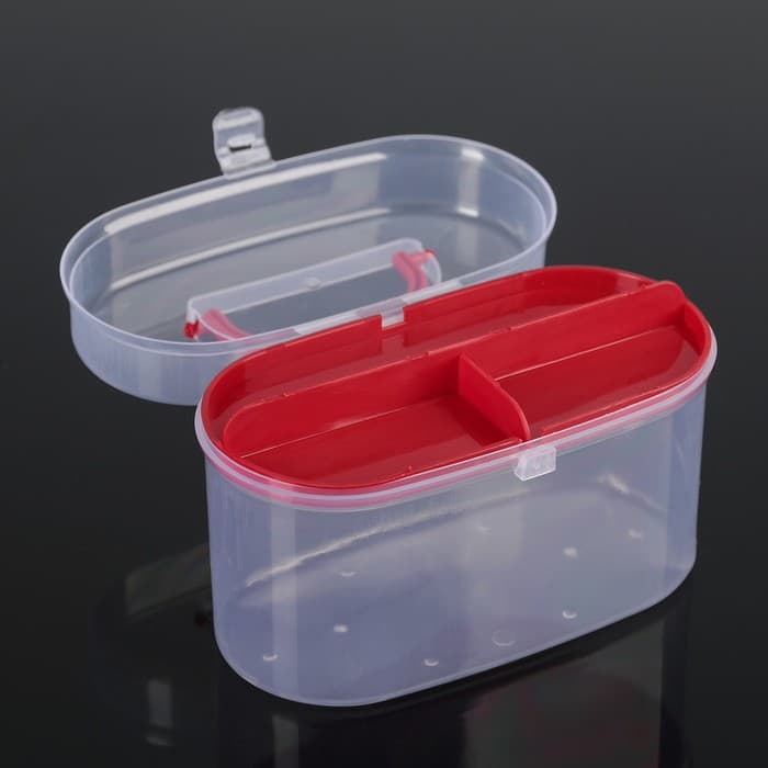 Органайзер для хранения со вставкой, пластик, 15×7.5×10 см, МИКС