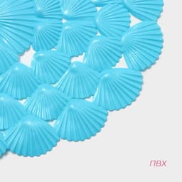 Коврик противоскользящий в ванну Доляна «Ракушки», на присосках, 38×68 см, МИКС