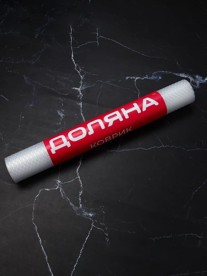 Коврик противоскользящий Доляна «Круги», 30×150 см, прозрачный