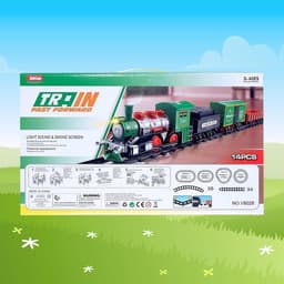 Железная дорога «Классик», со световыми, звуковыми и дымовыми эффектами, протяжённость пути 2.88 м