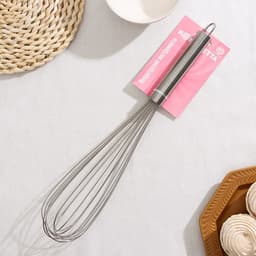 Венчик для взбивания KONFINETTA «Сильвер», струна 1.3 мм, 42×8×8 см, нержавеющая сталь, серебристый