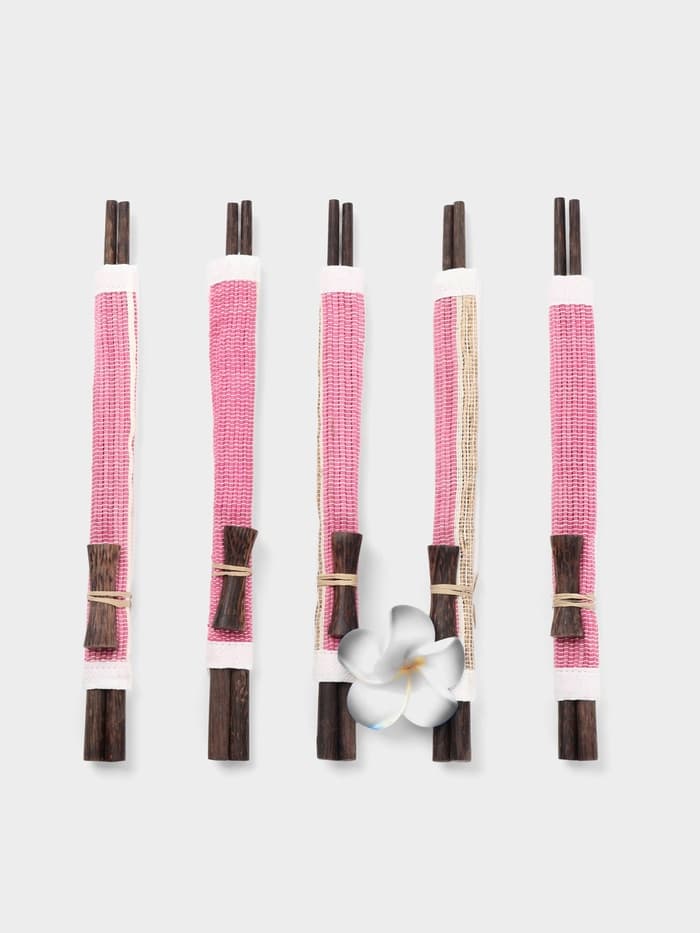 Палочки китайские «Сирень», 5 пар, 25×10×2 см, кокос, МИКС