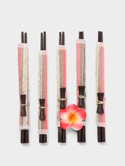 Палочки китайские «Сирень», 5 пар, 25×10×2 см, кокос, МИКС