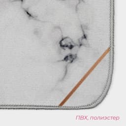 Коврики для ванной и туалета Доляна «Мрамор», 2 шт., 50×80 см, 40×50 см