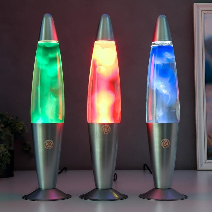 Лава-лампа «Капли» Е14, воск МИКС h=41 см RISALUX