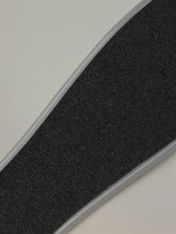 Пилка для пяток, наждачная, двусторонняя, 27 см, белая