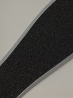 Пилка для пяток, наждачная, двусторонняя, 27 см, белая