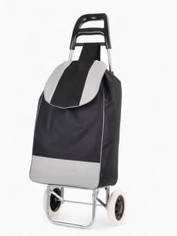 Сумка-тележка хозяйственная на шнуре, 35×20×96 см, чёрная