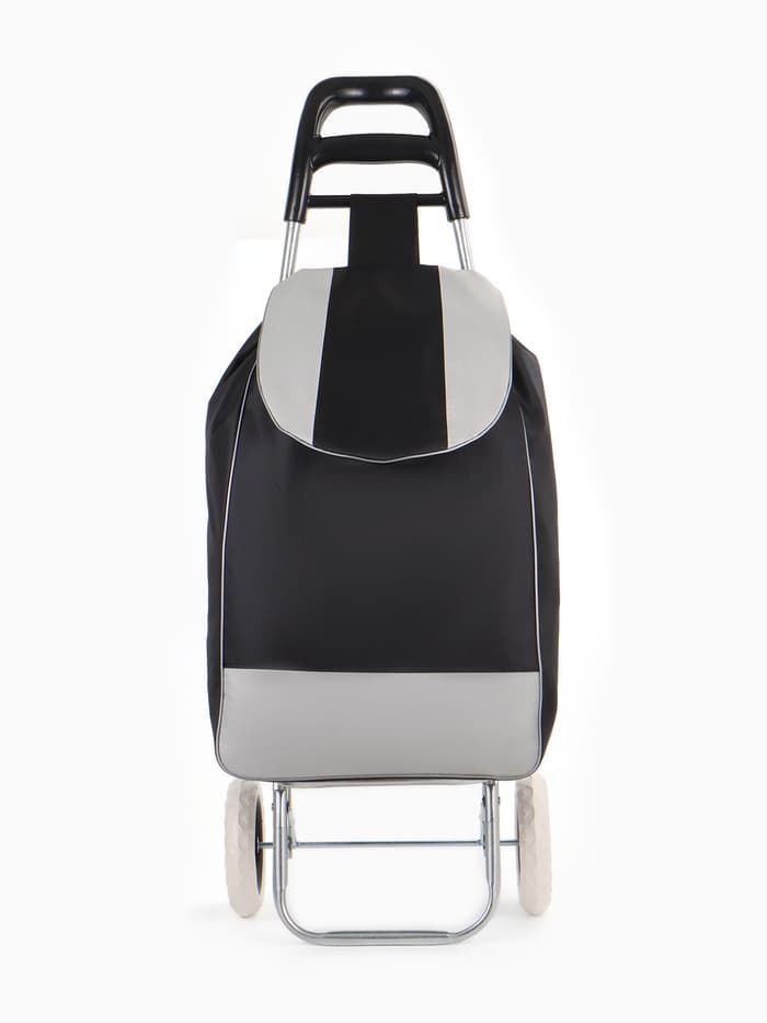 Сумка-тележка хозяйственная на шнуре, 35×20×96 см, чёрная