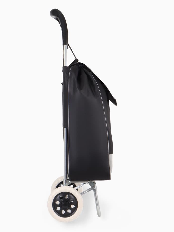 Сумка-тележка хозяйственная на шнуре, 35×20×96 см, чёрная
