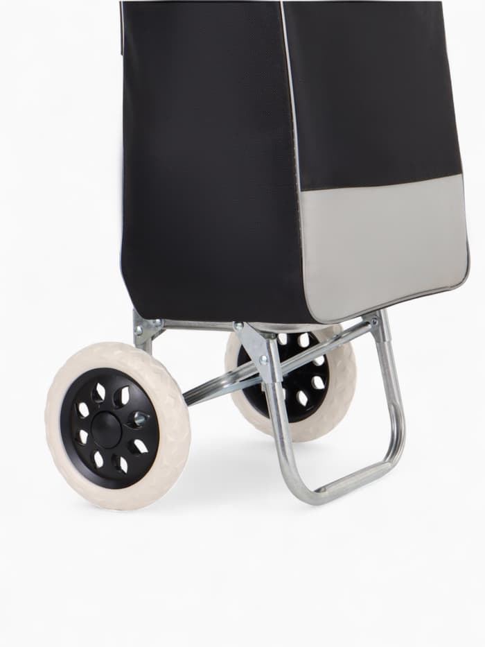 Сумка-тележка хозяйственная на шнуре, 35×20×96 см, чёрная