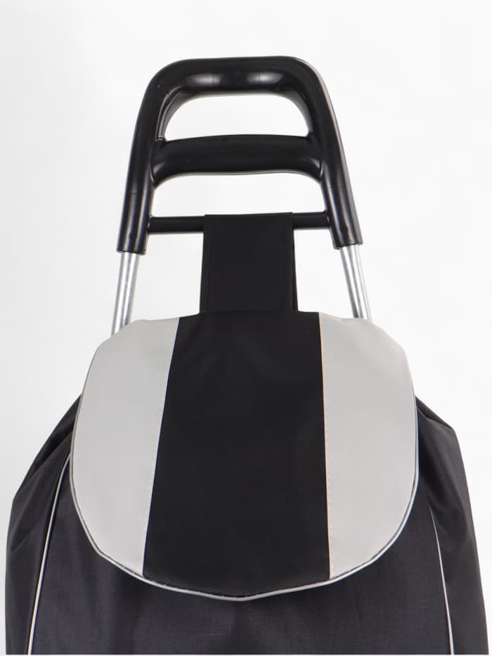 Сумка-тележка хозяйственная на шнуре, 35×20×96 см, чёрная