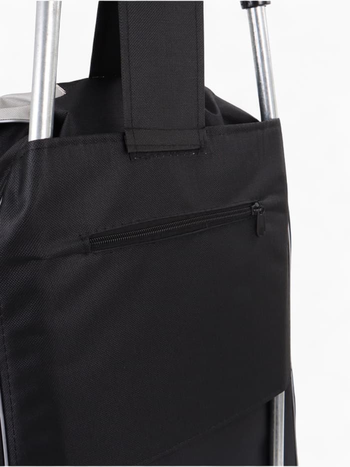 Сумка-тележка хозяйственная на шнуре, 35×20×96 см, чёрная