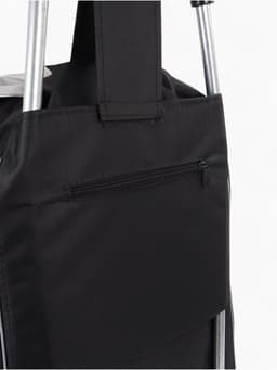 Сумка-тележка хозяйственная на шнуре, 35×20×96 см, чёрная
