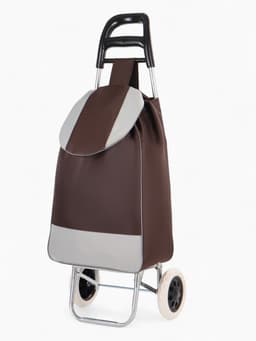 Сумка-тележка хозяйственная на шнуре, 35×20×96 см, коричневая