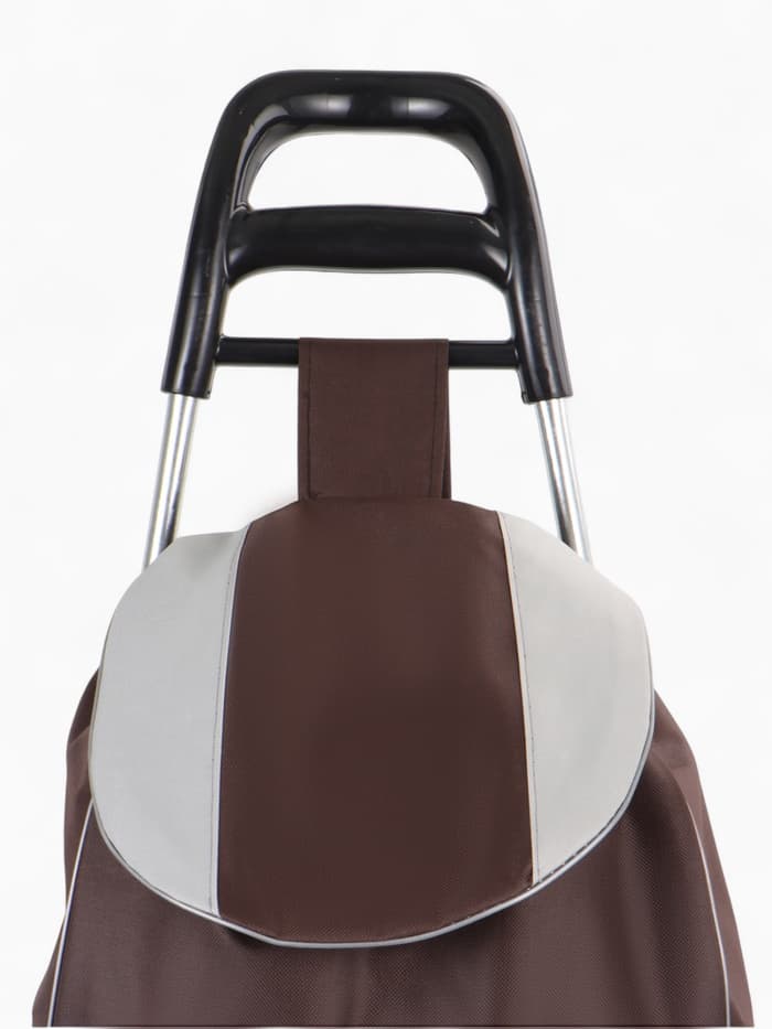 Сумка-тележка хозяйственная на шнуре, 35×20×96 см, коричневая