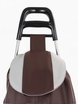 Сумка-тележка хозяйственная на шнуре, 35×20×96 см, коричневая